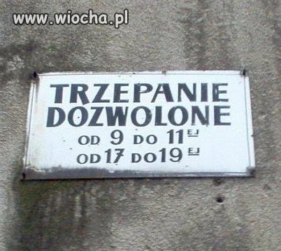 Trzepanie dozwolone