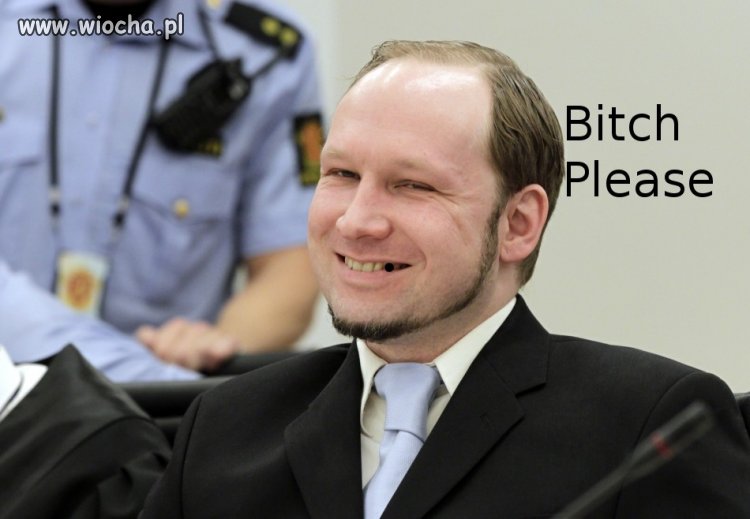 Breivik i jego uśmieszek za wyrok