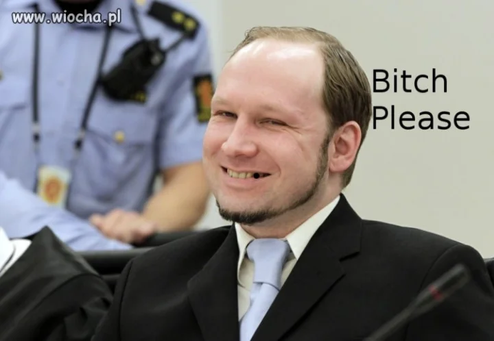 Breivik i jego uśmieszek za wyrok