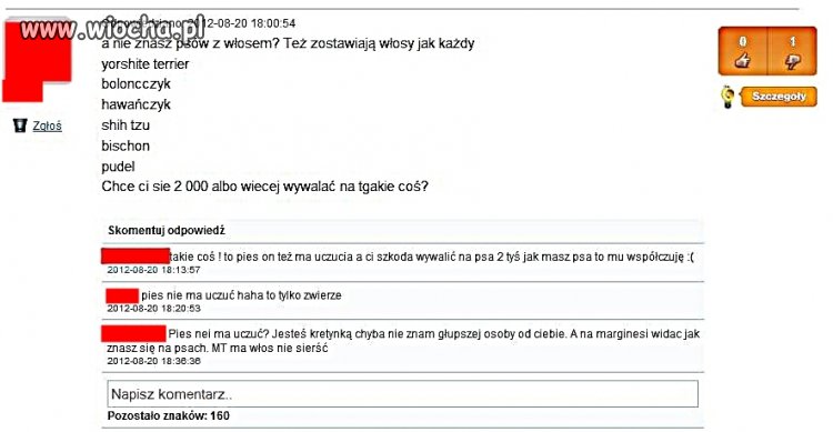 ,,Pies nie ma uczuć"