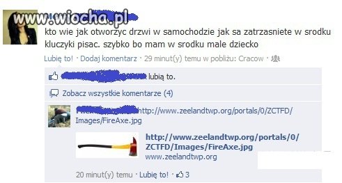 Błyskawiczna pomoc na facebooku