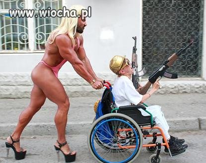 Bo do pchania wózka trzeba siły
