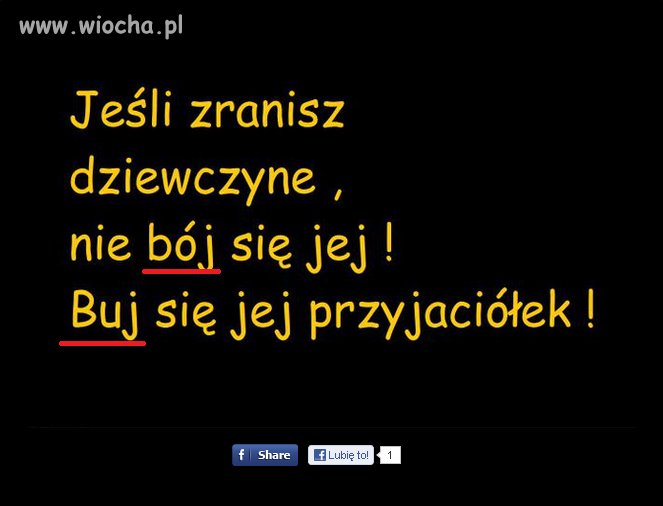 Nie ma to jak napisać dobrze, a potem źle...