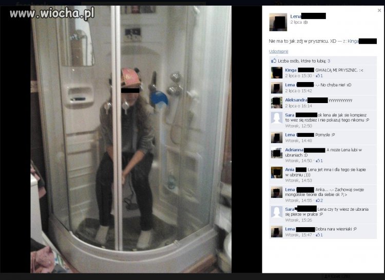 Nie ma to jak zdj w prysznicu...