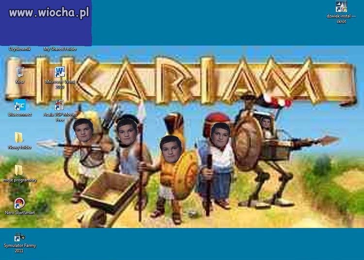Mistrz photoshopa i jeszcze na pulpicie ma te zdj