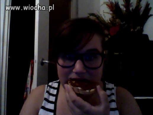 Taka tam `szłit focia` z kanapką.