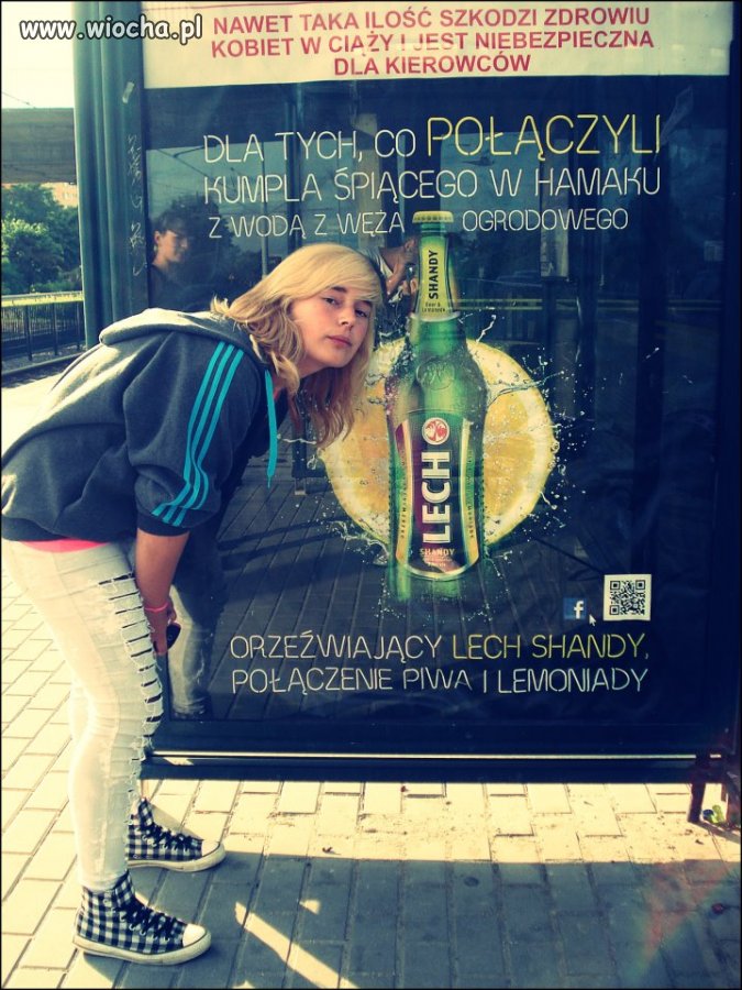 Takie tam sweet zdjęcie z reklamą piwa