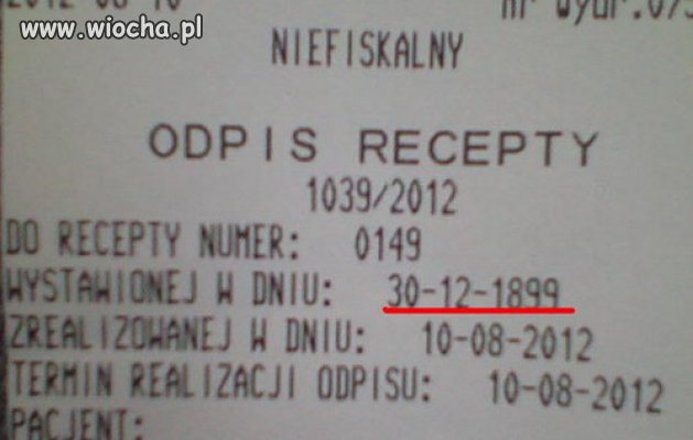 113 lat na zrealizowanie recepty