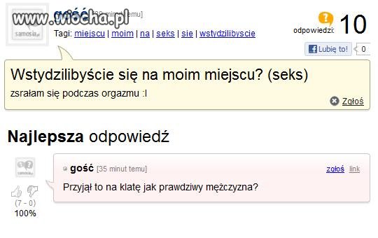 Przyjął na klatę