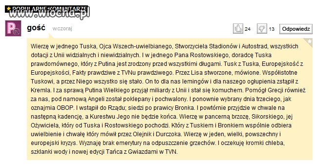 Szpan obrażaniem uczuć religijnych?