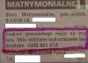 Ogłoszenia matrymonialne...