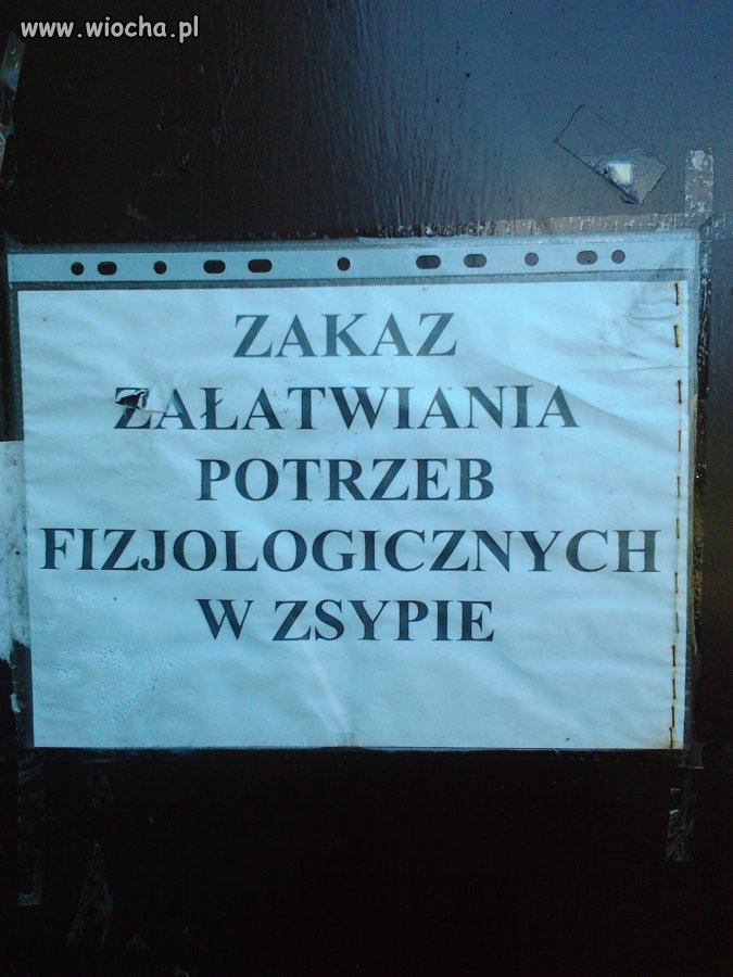 Napis na jednym z Gdyńskich zsypów...