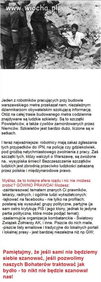Po trupach do celu - metro musi być