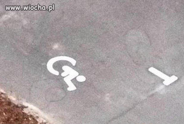 Miejsce parkingowe dla niepełnosprawnych