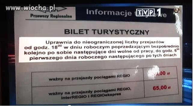 PKP  Bilet turystyczny