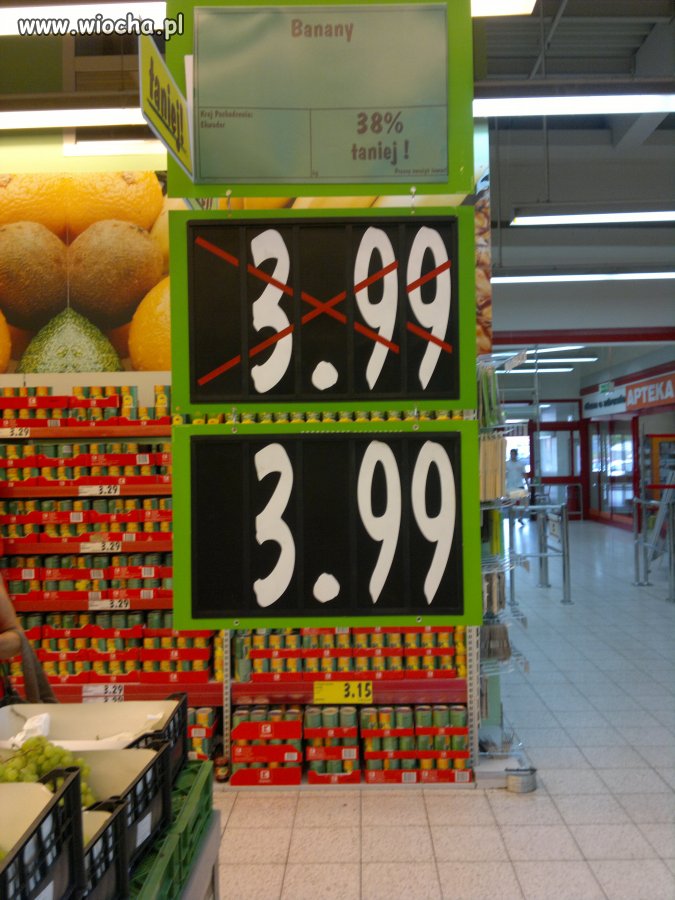 Magiczna promocja banany 38% taniej