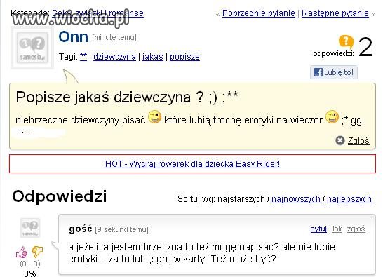 Popisze jakaś?