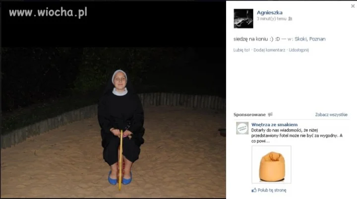 "Siedzę na koniu"