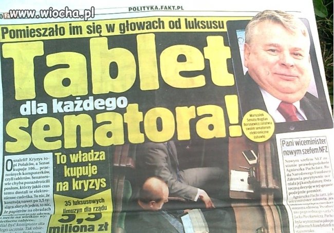 A za czyje pieniądze oni te tablety będą mieć?