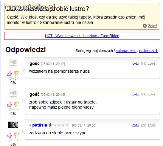 Jak z monitora zrobić lustro?