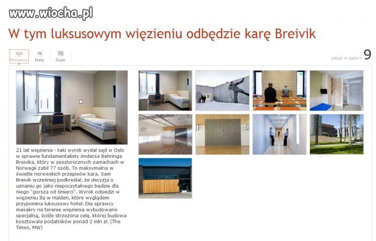 To nie hotel. To więzienie Breivika