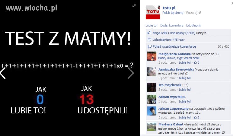 Widać jak się uczyli w szkole 