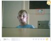 WC i serduszka w tle. 