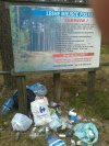 Polski turysta w lesie 