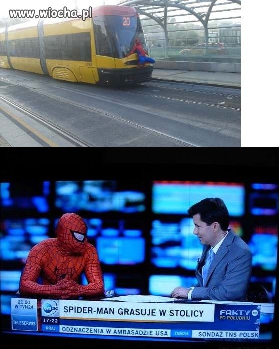 Warszawski Spiderman...