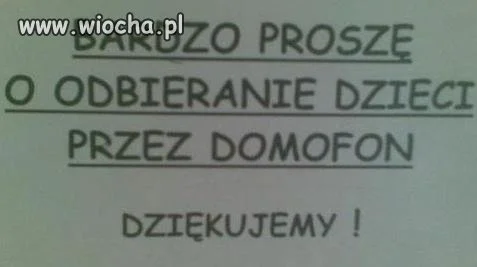 Odbieranie dzieci.