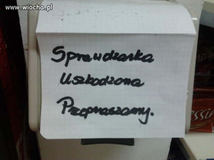 Sprawdzarka uszkodzona...