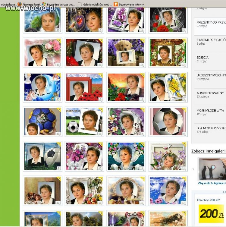 Wycinek z galerii kolejnej mistrzyni wklejania...