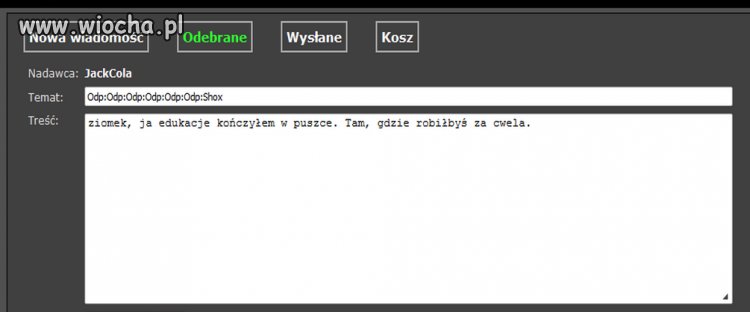 Wiadomość od Jacka