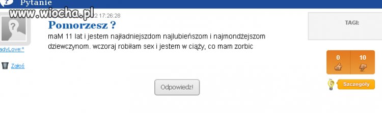 Wiocha jak się patrzy...