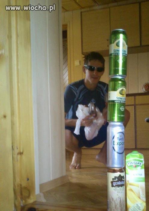 Lans na Somersby i sok bananowy