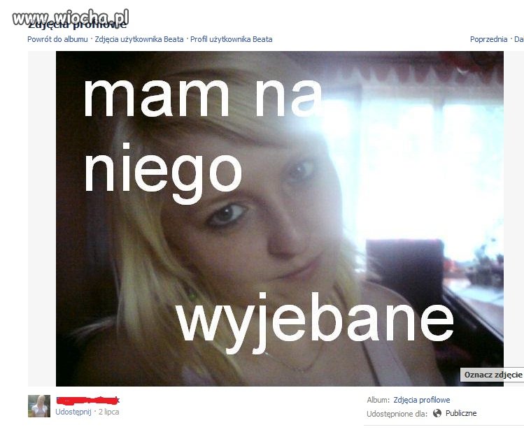 Mam na niego wyjebane