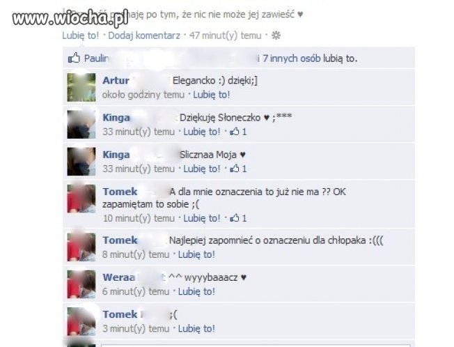 Dzisiejsza miłość na facebooku 