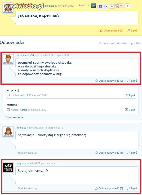 Jak smakuje sperma? 