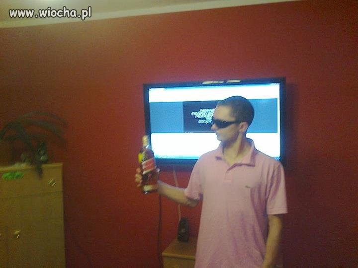 Lans na alkohol i telewizor