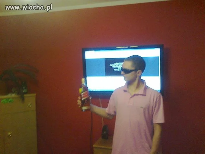 Lans na alkohol i telewizor