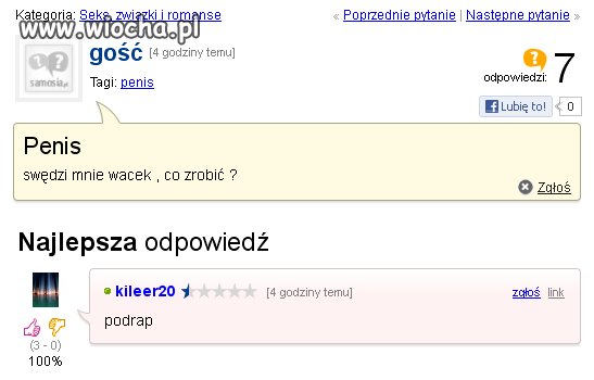 Nie które pytania dobijają mnie swoją głupotą ...