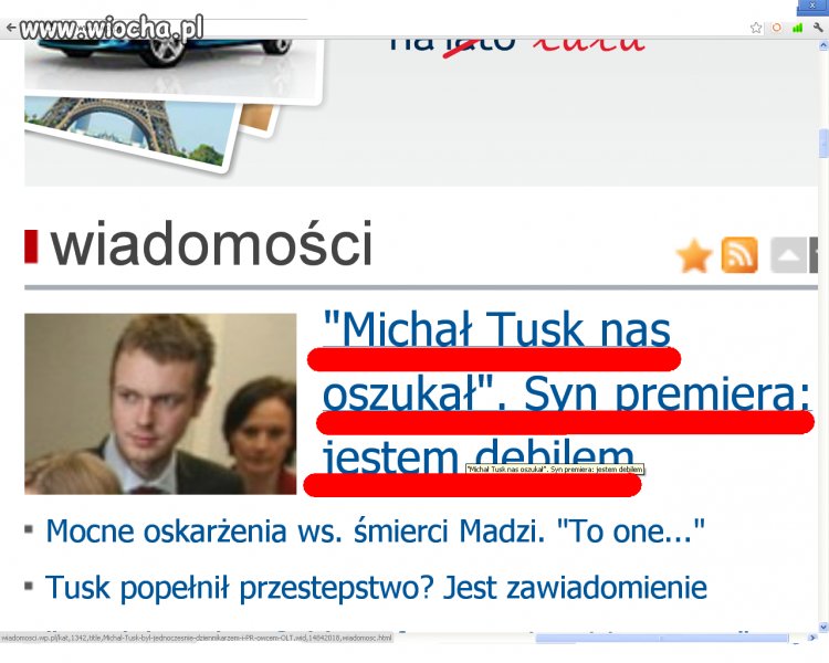 Tusk i jego syn