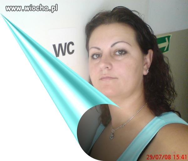 Ciekawy pomysł na tło - Drzwi z WC