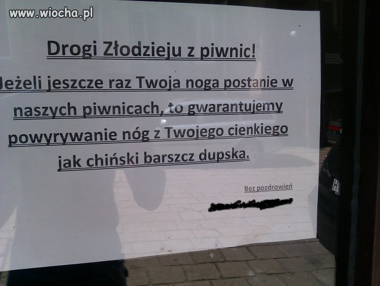 Drogi Złodzieju...