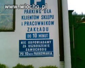 Takie tam na parkingu