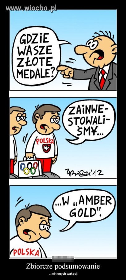 Zbyt mało złotych medali Polskich olimpijczyków  