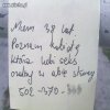 Ogłoszenie przed sklepem