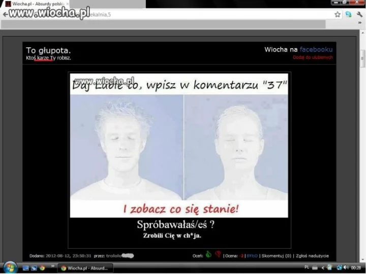 "Ktoś karze Ty robisz "