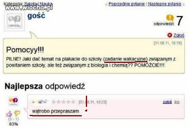 Kiedyś wystarczył czysty mundurek