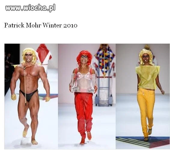 Zimowa kolekcja mody Patricka Mohra